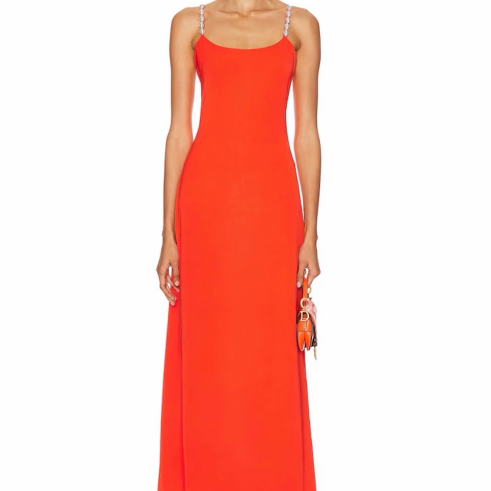 La Porte Melrose Maxi Dress - Tangerine